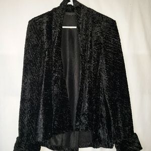 Connected Crushed Velvet Swing Jacket Size L
